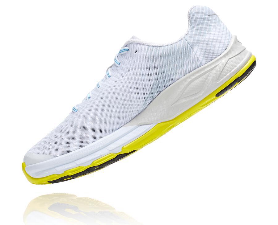 Running Shoes Mens - Hoka One One EVO Carbon Rocket - White - DQVXRHA-82